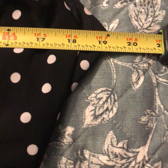 Anne Klein MIDI Sleeveless Dress Dry Cleaned After Wore Navy Blue w/ white dots - Picture 7 of 7